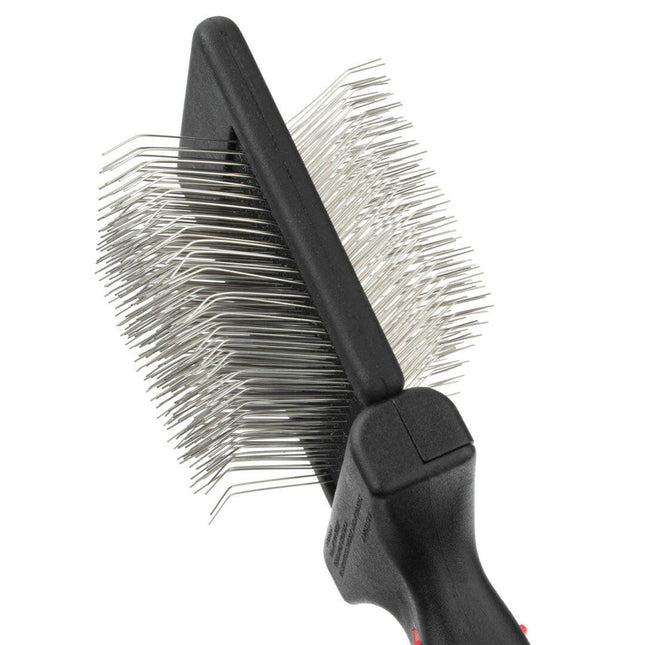 Chadog Biflex Card - flexible, double-sided poodle brush for dogs and cats.