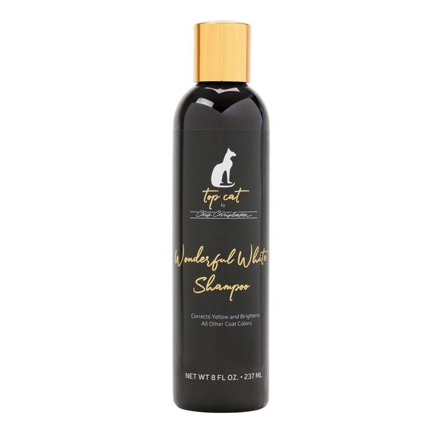 Chris Christensen Top Cat Wonderful Shampoo - shampoo for light-colored cat fur.