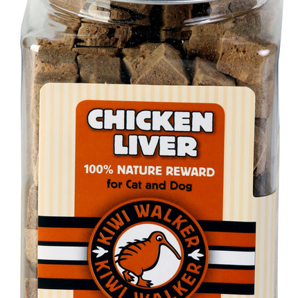 Kiwi Walker Snacks Chicken Liver - 100% chicken liver, freeze-dried, natural treats for dogs and cats