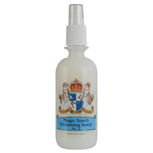 Crown Royale Magic Touch Formula 2 RTU - anti-static and shine spray for short and medium dog fur.