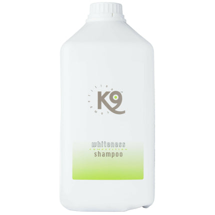 K9 Whiteness Shampoo - Aloe Shampoo for Light-Colored Fur of Dogs, Cats, and Pets, Concentrate 1:10 - 2.7L.
