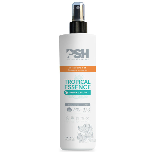 PSH Home Tropical Essence Mist - lightweight conditioner for curly fur of dogs and cats, no rinse required.