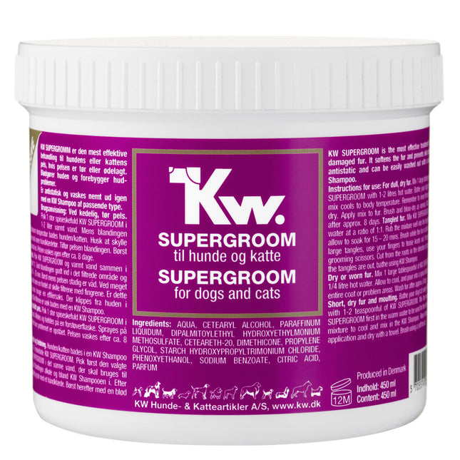 KW Super Groom - intensive treatment for dry and damaged fur of dogs and cats.