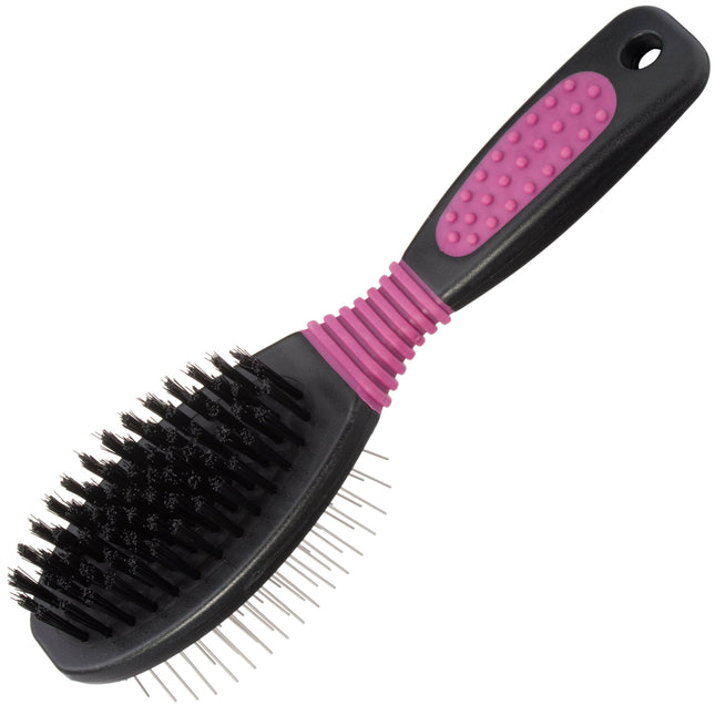 KW Smart Two Sided Brush Small - double-sided brush with metal pins and nylon bristles.