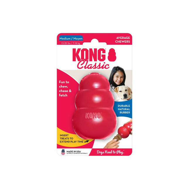 Kong Classic - rubber dog toy, original, - 9cm.