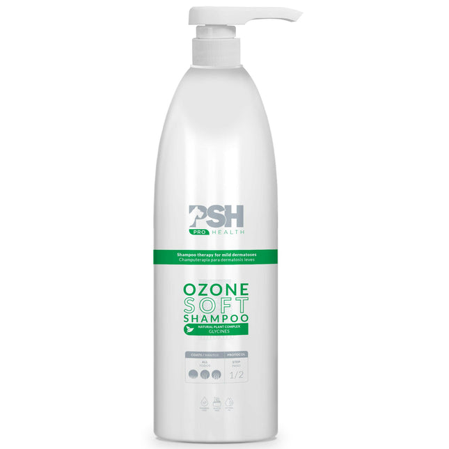 PSH Ozone Soft Shampoo - dermatological shampoo for dogs, for mild skin disease conditions.