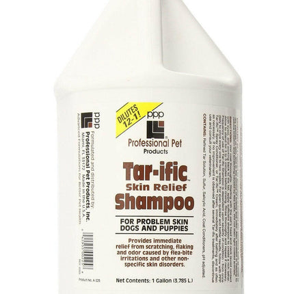 PPP Tar - ific Skin Relief Shampoo - therapeutic shampoo soothing skin irritations in dogs and puppies, concentrate 1:12.