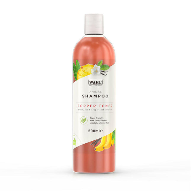 Wahl Copper Tones Shampoo - professional shampoo for dogs with red, brown, and copper fur, concentrate 1:15.