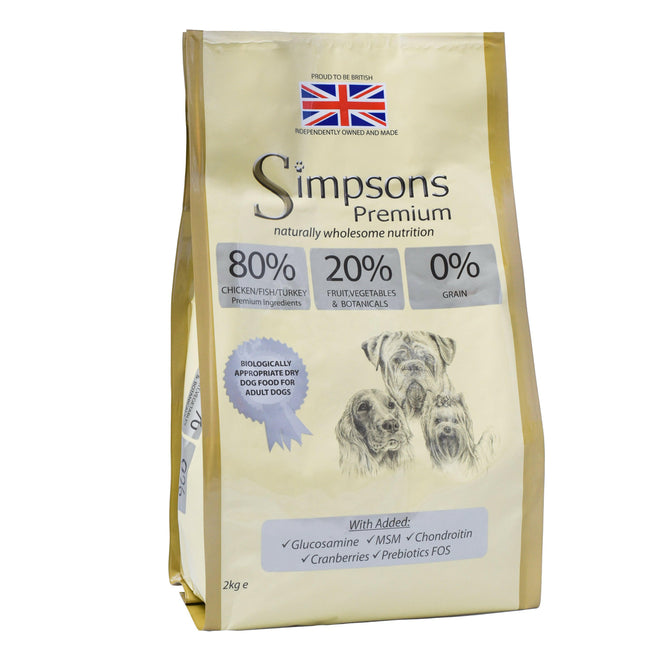Simpsons Premium 80/20 Adult Meat & Fish - dog food, meat and fish.