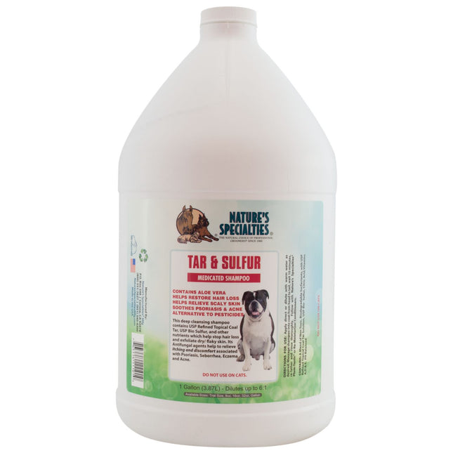 Nature's Specialties Tar & Sulfur Shampoo - medicinal shampoo for dogs, concentrate 1:6