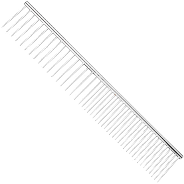 Show Tech Combi - Comb - metal comb with mixed tooth spacing - Length: