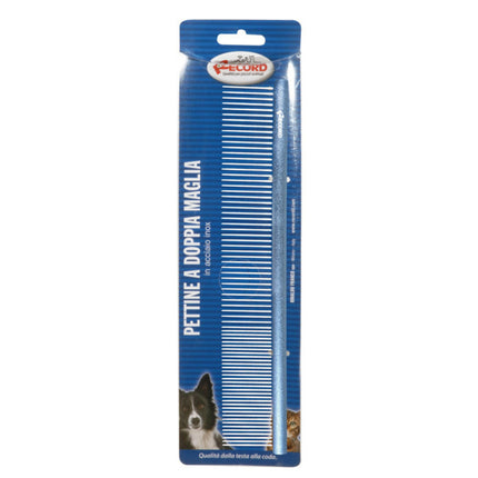 Record Large Metal Comb - comb with an aluminum handle and a mixed tooth spacing of 50/50.