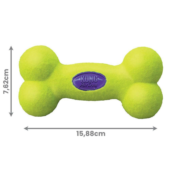 KONG AirDog Squeaker - squeaky dog toy, bone-shaped, floating.