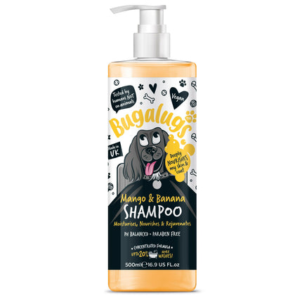 Bugalugs Mango & Banana Shampoo - nourishing and restorative shampoo for dogs, concentrate 1:10.