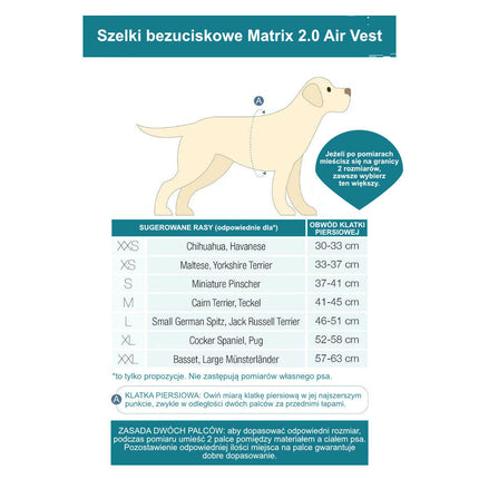 Max&Molly Air Vest Dog Harness Matrix 2.0 Ocean - no-pull harness for dogs, with QR identifier.