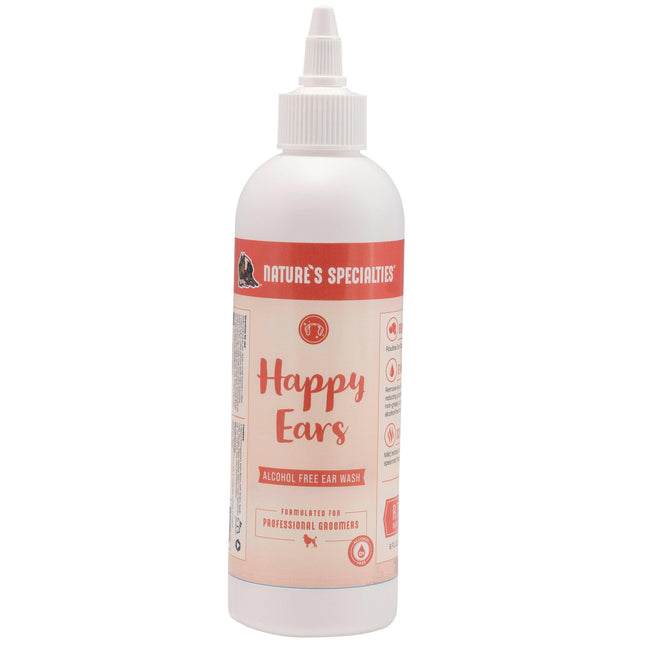 Nature's Specialties Happy Ears - Dog and Cat Ear Cleaning Solution, Alcohol-Free.