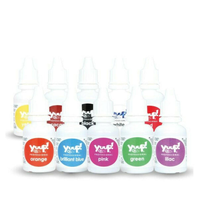 Yuup! Color Grooming Airbrush - airbrush coloring ink, white color.
