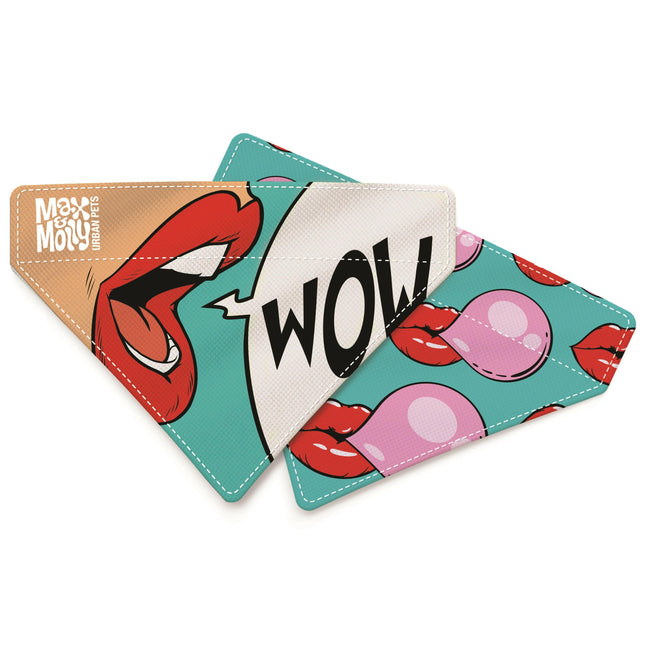 Max & Molly Reversible Bandana Missy Pop - double-sided bandana for dogs.