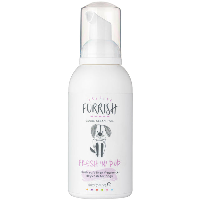 Furrish Fresh 'N' Pup - dry foam shampoo for dogs, no rinsing required.