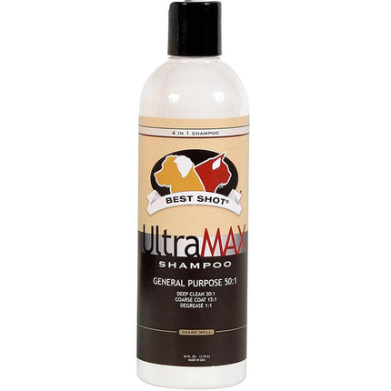 Best Shot UltraMax Pro 4in1 Shampoo - professional, multifunctional, and highly efficient pet shampoo, concentrate 1:50.