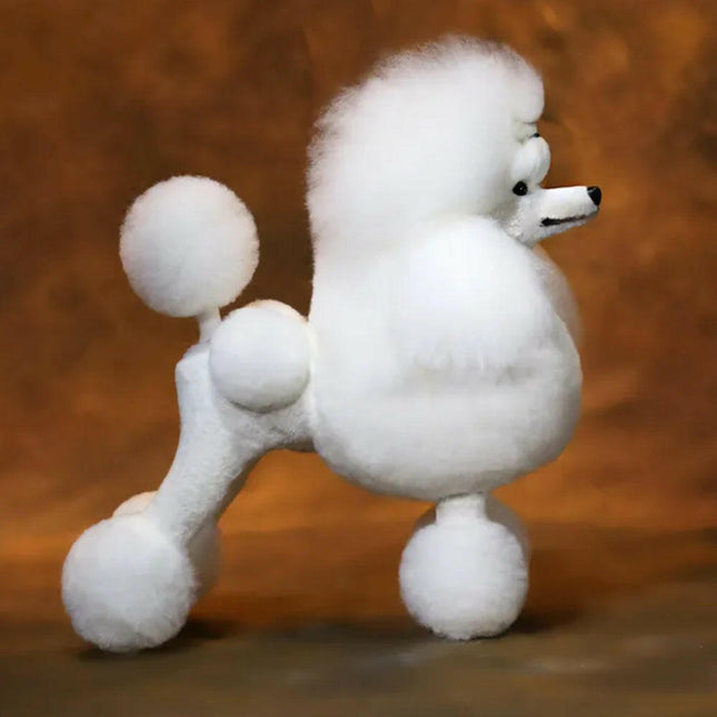 Mr. Jiang Poodle Full Body Hair Continental - interchangeable fur for Toy Poodle grooming mannequin, long.