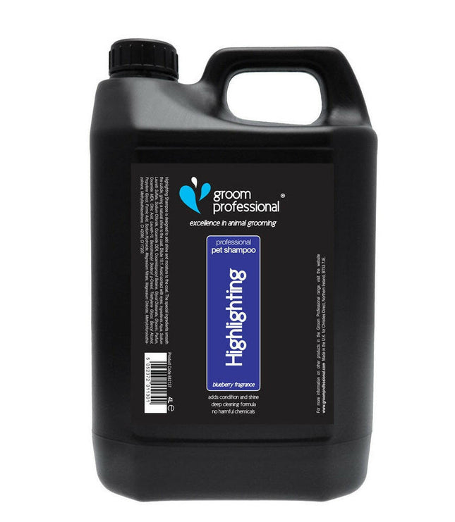 Groom Professional Blueberry Highlighting Shampoo - blueberry shampoo, enhances coat color, concentrate 1:10.