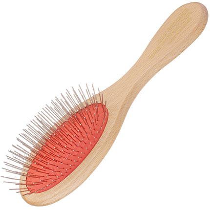Mars Professional Grooming Brush - sturdy brush with metal pins and wooden handle.