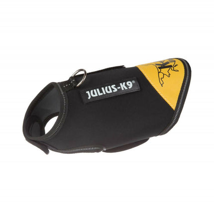Julius - K9 IDC Neoprene Dog Jacket Yellow - neoprene dog jacket, black with yellow.
