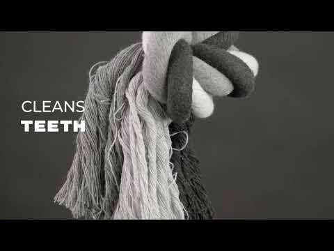 Holland Dental Floss Toss Extreme Rope Ball - massive ball for large dogs, made of dental floss rope.