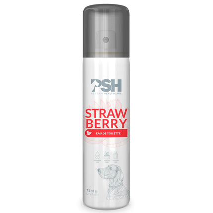 PSH Daily Beauty Strawberry Eau de Toilette - fragrance water for dogs, juicy strawberry.