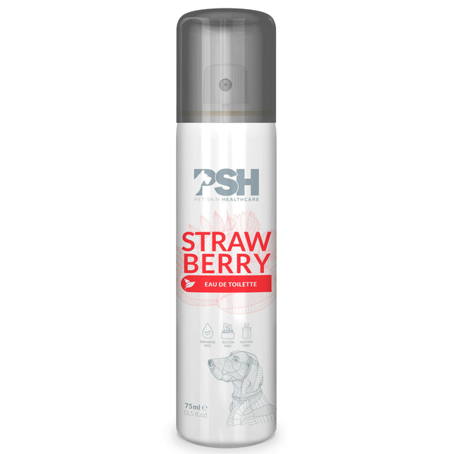 PSH Daily Beauty Strawberry Eau de Toilette - fragrance water for dogs, juicy strawberry.