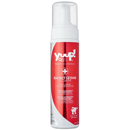 Yuup! Sanitizing Foam - no-rinse disinfecting foam for wounds, abrasions, irritations, and scratches.
