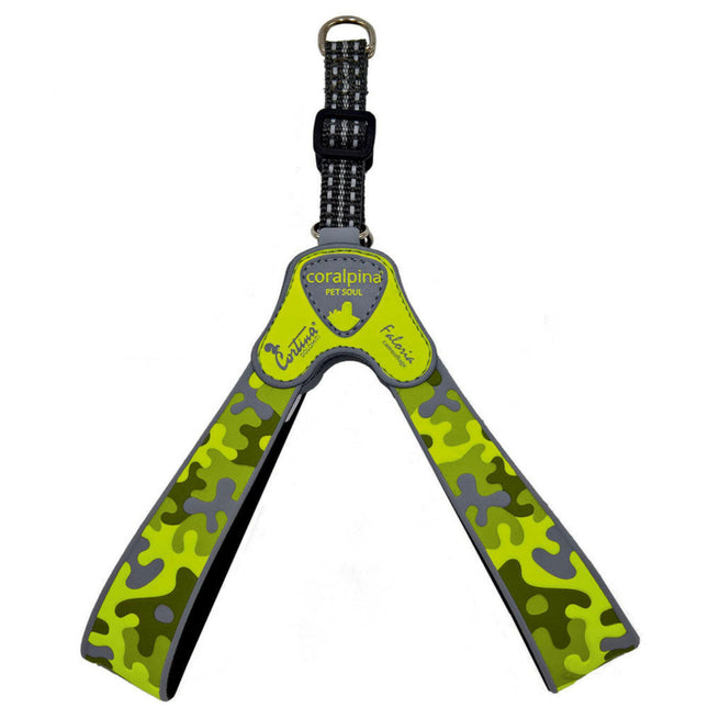 Coralpina Faloria Camouflage Harness - harness for small and medium dogs, yellow.