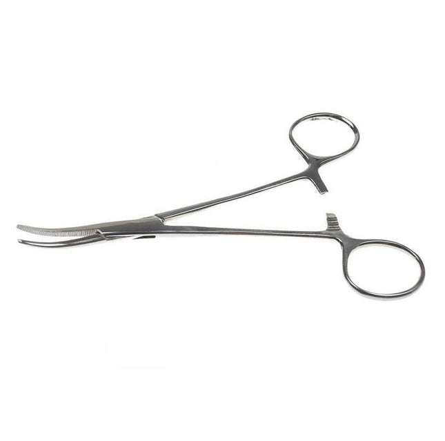 Miranda Ear Forceps - curved tweezers for removing hair from a dog's ears.