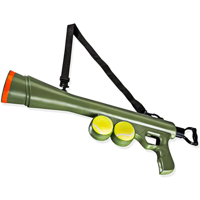 Flamingo Bazooka Tennis Ball Shooter - tennis ball launcher for dogs, range 20m.