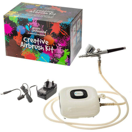 Groom Professional Creative Airbrush Kit - fur coloring kit, airbrush.