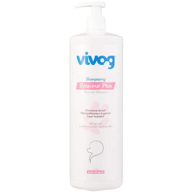 Vivog Douceur Plus Shampoo - moisturizing and regenerating shampoo for dogs.