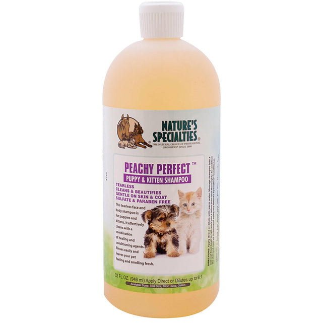 Nature's Specialties Peachy Perfect Shampoo - gentle, tear-free shampoo for kittens and puppies, concentrate 1:6.