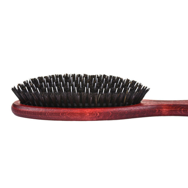 Blovi Wood Brush - large wooden brush with natural bristles and detangler, for long-haired breeds.