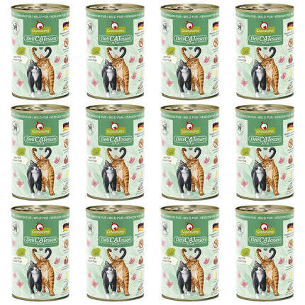 GranataPet DeliCatessen Venison Pur - grain-free wet food for cats, venison.