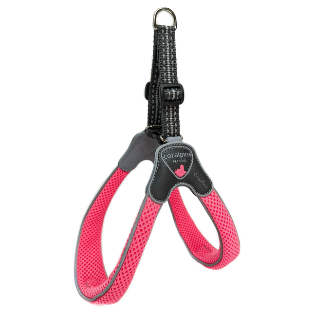 Coralpina Cinquetorri Fluo Harness - lightweight mesh harness for small and medium dogs, neon.