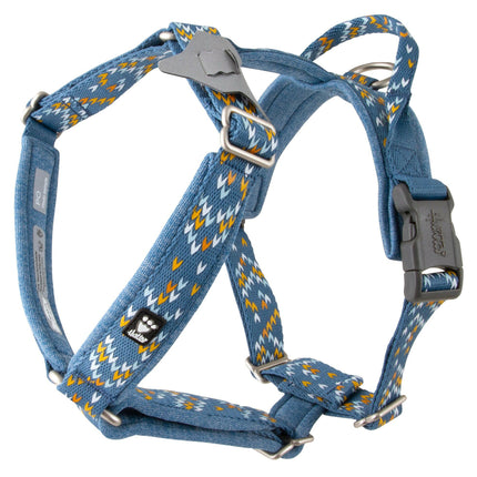 Hurtta Razzle - Dazzle Y - Bilberry Harness - Adjustable Guard Harness for Dogs - 35 - 45cm.