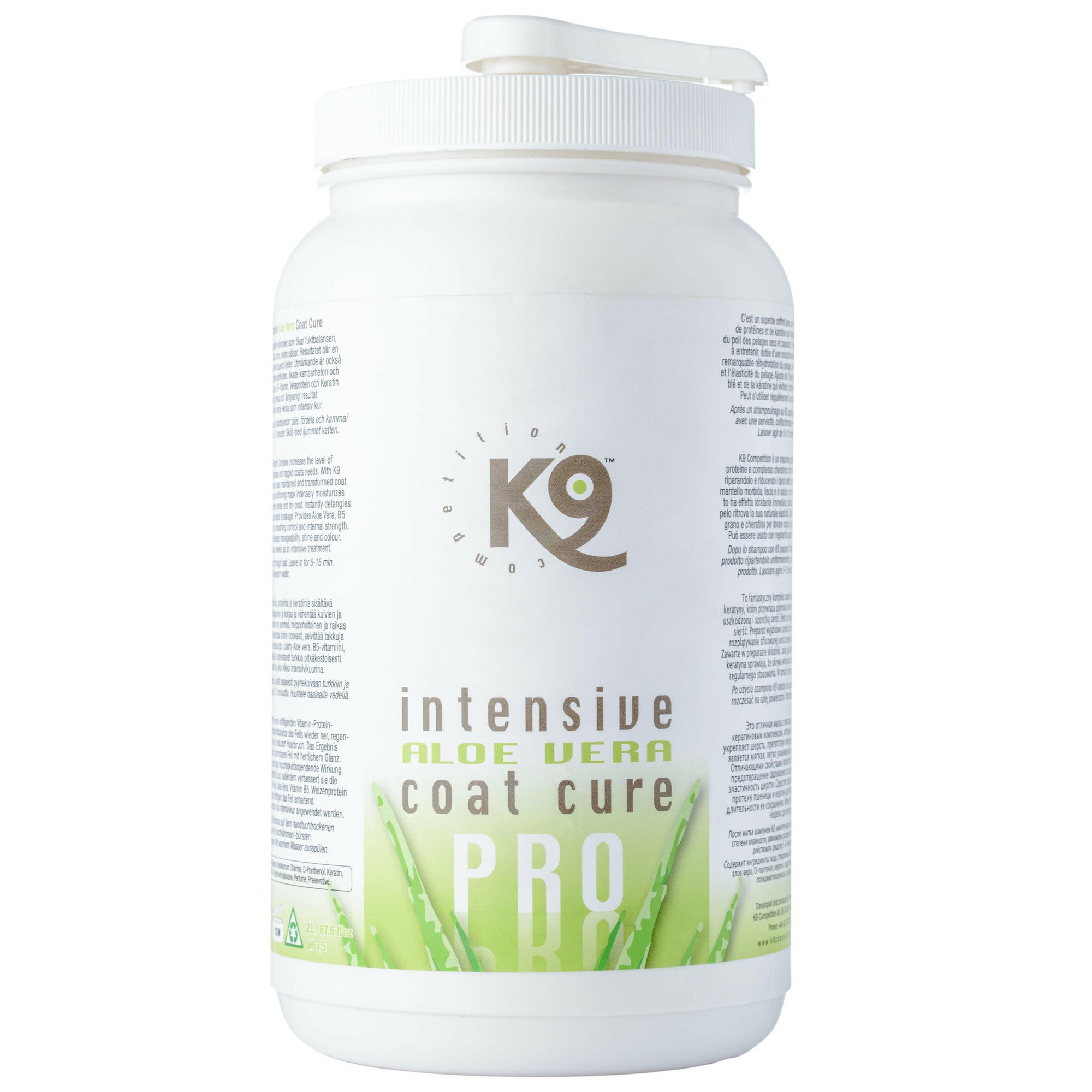 K9 Intensive Aloe Vera Coat Cure - intensive aloe vera conditioner for dog  and cat fur, with keratin - 2L