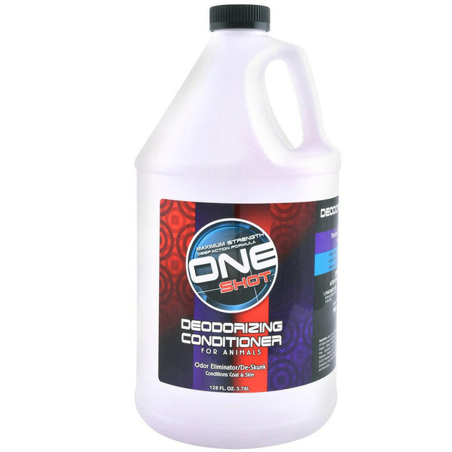 One Shot Deodorizing De-Skunk Conditioner - professional strong deodorizing conditioner for dogs, cats, and horses, concentrate 1:5.