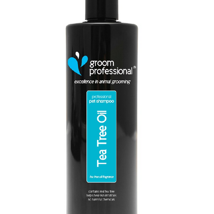 Groom Professional Tea Tree Oil Shampoo - therapeutic shampoo for pets, soothes irritations, concentrate 1:14.