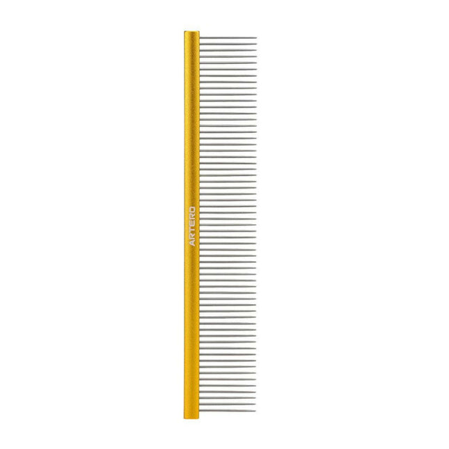 Artero Nature Giant Comb 25cm - large comb with aluminum handle, medium tooth spacing, pins.