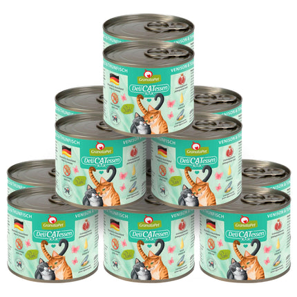 GranataPet DeliCatessen Venison & Tuna - grain-free wet food for cats, venison and tuna.