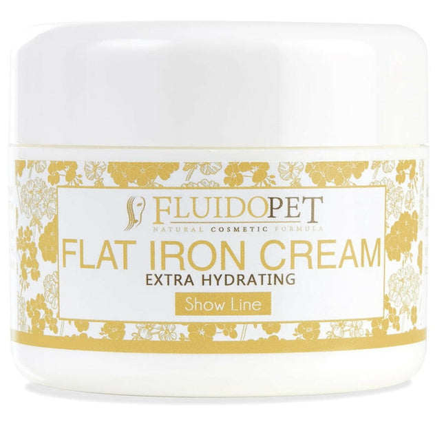 FluidoPet Flat Iron Cream Extra Hydrating - highly moisturizing - protective cream for flat irons, for the coats of show dogs.