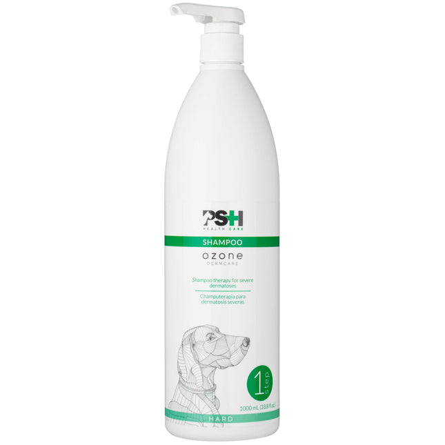 PSH Ozone Hard Shampoo - dermatological shampoo for dogs and cats, for severe skin disease cases.
