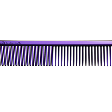 Chris Christensen Face/Feet Comb - professional mini comb for the face and whiskers, purple.